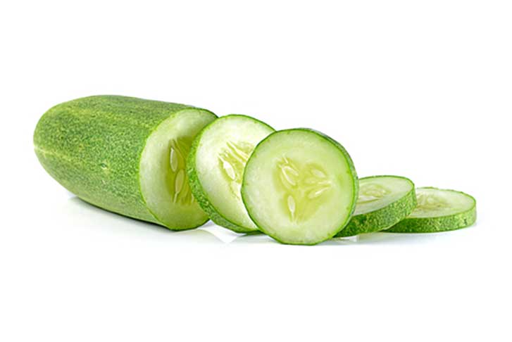sliced cucumbers