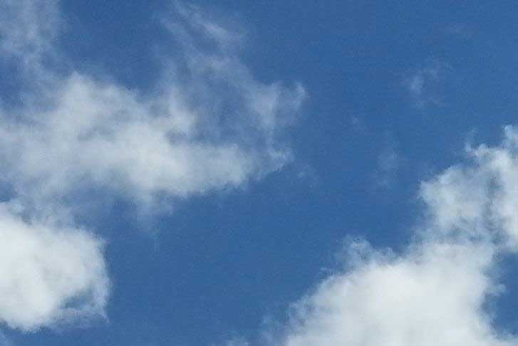 clouds in a blue sky